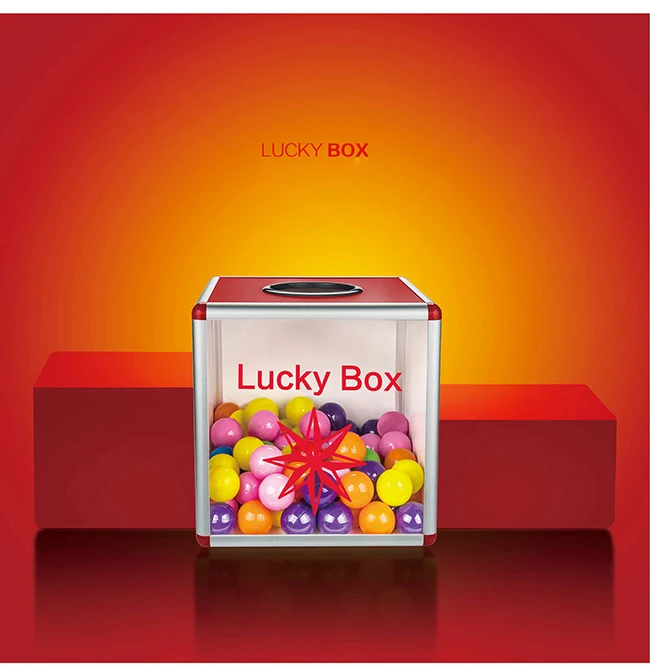 Портативная лотерейная коробка акриловая LuckyDraw коробка с лотерейным шаром можно открыть