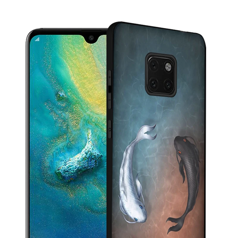 Мягкий силиконовый чехол JURCHEN для Huawei Mate 20 Pro милый тонкий с мультяшным рисунком