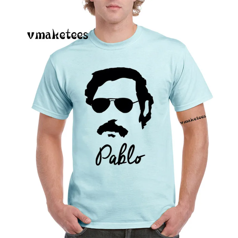Narcos Pablo Escobar модная футболка с круглым вырезом и короткими рукавами Колумбийская