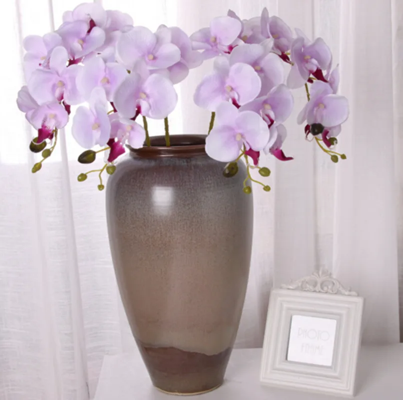 

1pc Artificial Flowers Real Touch Simulation Festival Decoration Butterfly Orchid Artificial Moth Orchid for Home Wedding