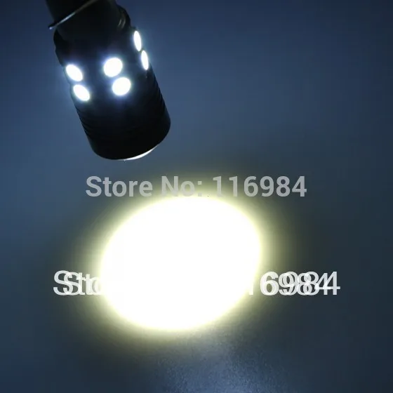Комплект из 2 предметов Белый 1156 BA15S 10 Вт белый R5 & 12 5050 SMD светодиодный Поворотная