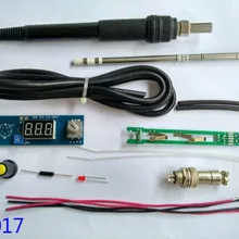 DIY электрический блок высокого качества основные возможности практически Цифровой паяльник станция контроллер температуры наборы T12 ручка