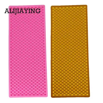 

M0909 1Pcs Cake Decoration Silicone Mold Pastry Wedding Accessories Pearl lace mat Silicone Moule 3d tools Fondant