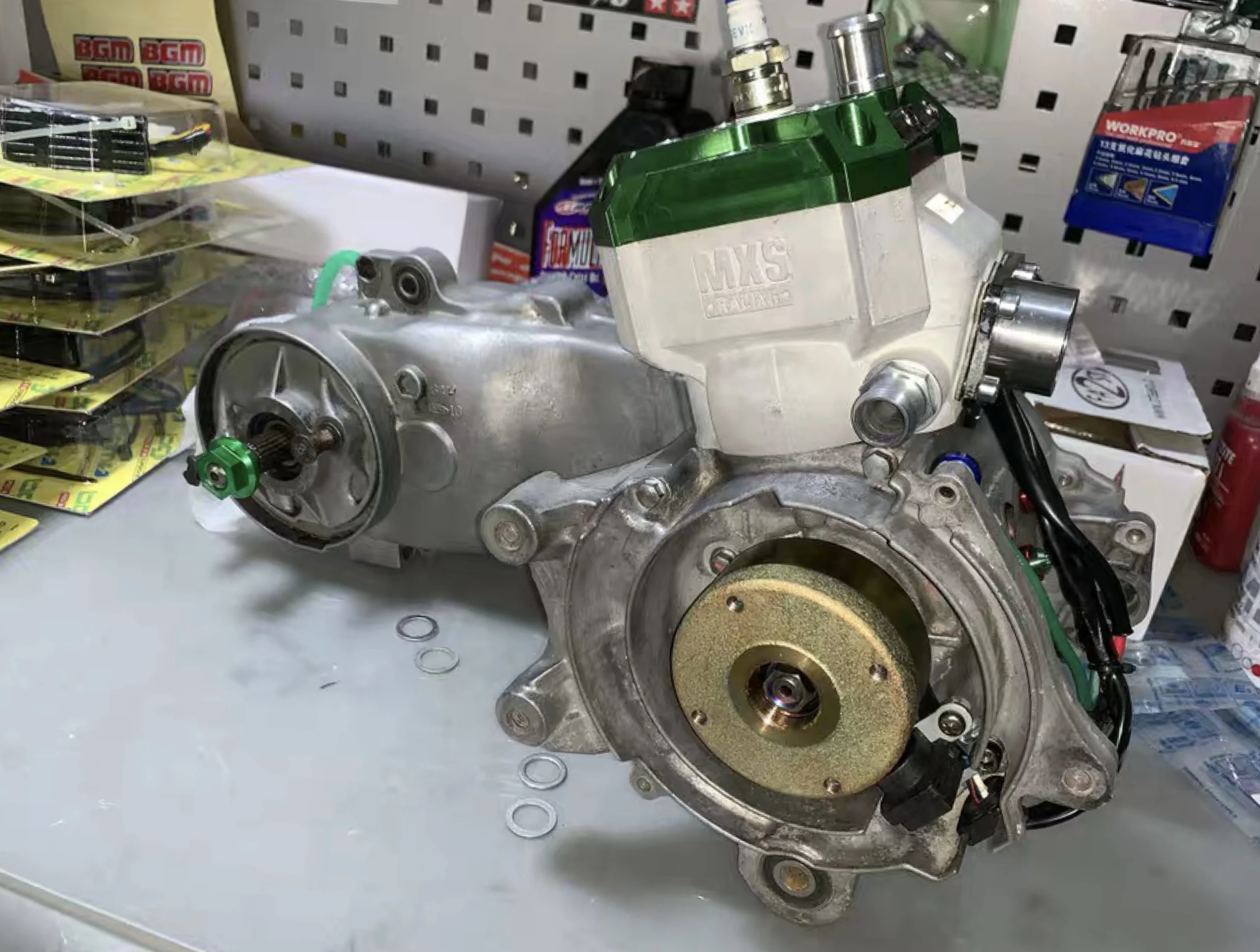 Motor, para Honda, DIO, AF18, AF28, MSX, 50mm, cilindro, 100cc, refrigeración por agua, sintonización, carreras, piezas, pistón, cigüeñal