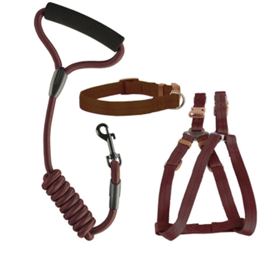 

Free Shipping Harness for Small Dogs Samoyed Harness Accessories Small Dog Leash and Collars 60QY047