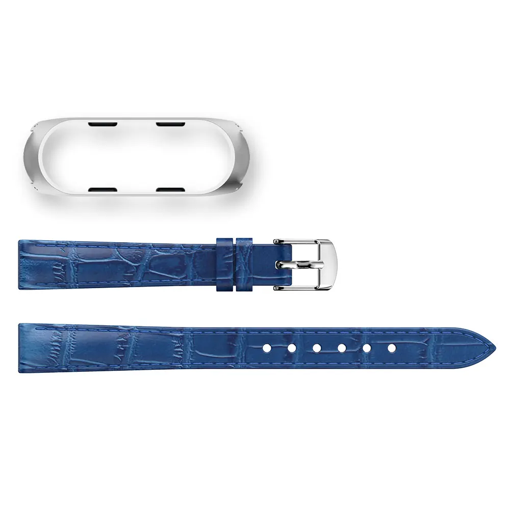  For Xiaomi Mi Band 3 Leather Watch Band Straps Smart Watch Wristband Replacement Bracelet Watchband - 33027277305