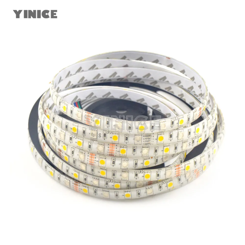 

5M RGB RGBW Led Strip Light Diode SMD 5050 DC12V 60Leds/M 300Leds waterproof Fiexble Light LED Ribbon Tape Home Decoration Lamp