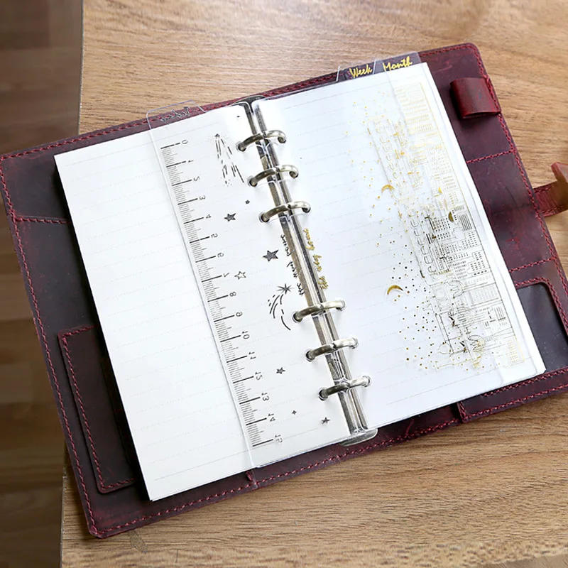 

3pcs/set A6 Planner Divider PVC Notebook Journal Agenda Spiral Binder Loose Leaf Divider Stationery Office School Supplies