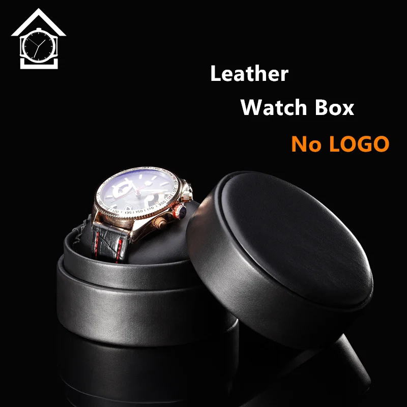 Wholesale Black Leather Watch Box High Quanlity Simple Watch Storage