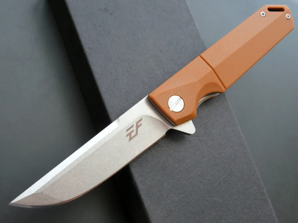 Охотничий нож D2 стали нож+ G10 ручка складной нож открытый Выживание Кемпинг Фрукты collectionknife тактический карманный нож - Цвет: Brown