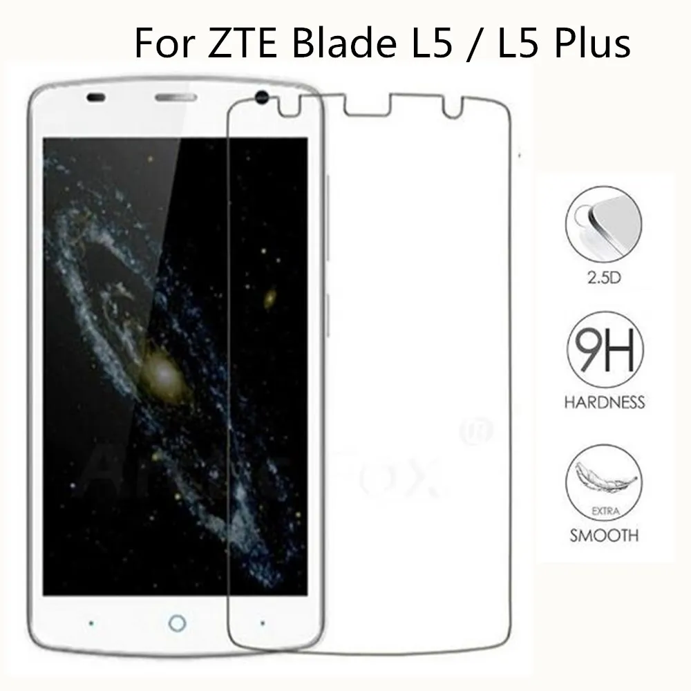 Premium Tempered Glass For ZTE Blade L5 / Plus 5.0 inch Screen Protector 9H Toughened Protective Film Guard | Мобильные телефоны и