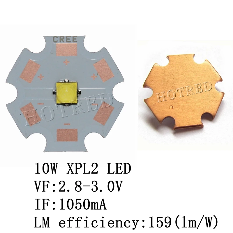 1pcs-10W-CREE-XM-L2-XML2-L2-Warm-White-3000k-3500k-Cool-White-6000k-6500k-LED_