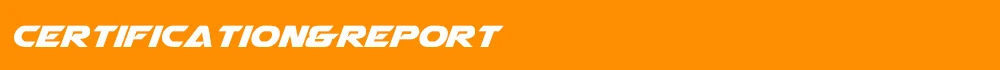 certification&report