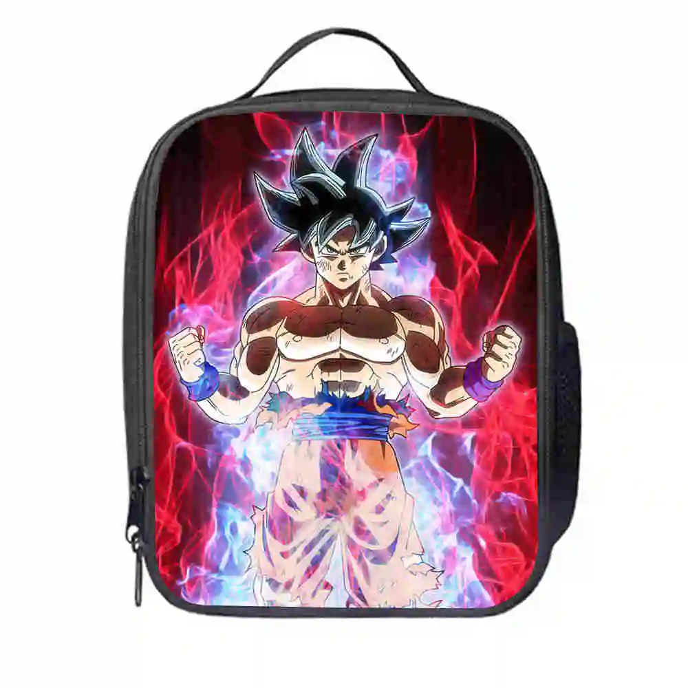 

Dragon Ball Lunch Bag Customized Torankusu Goku Super Saiyan Teenagers Boys Girls Kid School Thermal Cooler Insulated Tote Box