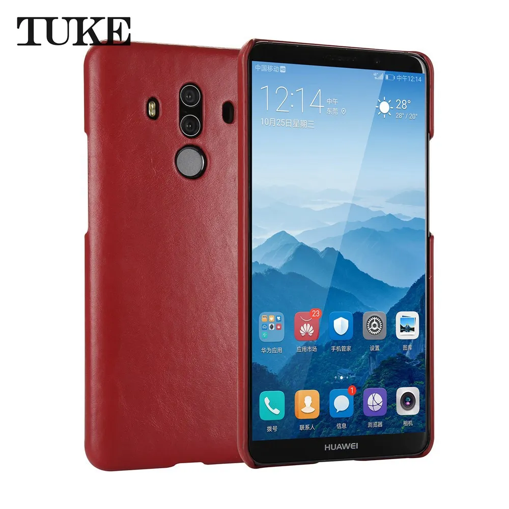 For Huawei Mate 10 Pro Case Cover Luxury Cute Genuine Leather Hard Slim Protect Phone for Mate10 Back | Мобильные телефоны и