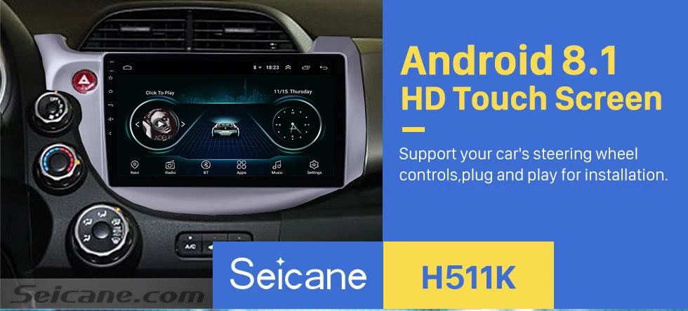 Clearance Seicane 10.1" 2Din Android 8.1 GPS Car Radio For Honda 2007 2008-2011 2012 2013 Multimedia Player Wifi Head Unit 0