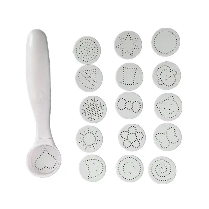 1 pièce nouvelle magic Spice Spoon Food Decorating outils de 16 images différentes DEC Z8F3