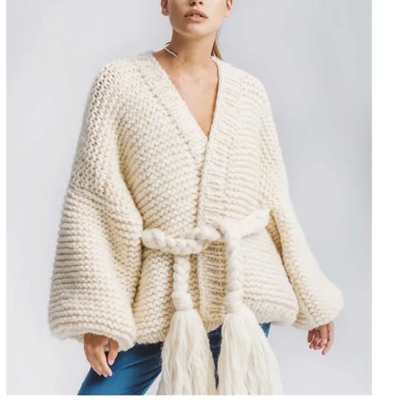 Горячее предложение, большой размер, d, полый свитер для женщин, Осень-зима, длинный рукав, вязаный, свободный размер, повседневные, не сужающиеся книзу джемперы