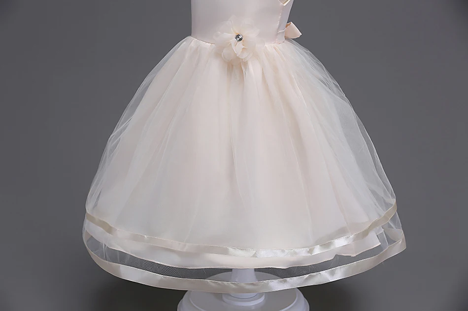 Girls Summer Flower Evening Dress  (8)