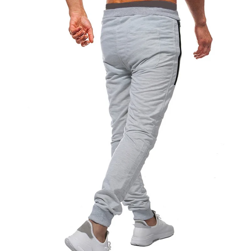 Laamei уличная Для мужчин штаны с потертостями 2018 новый хип-хоп Для мужчин узкие брюки для уличных танцев Jogger Мужской сплошной Цвет модные