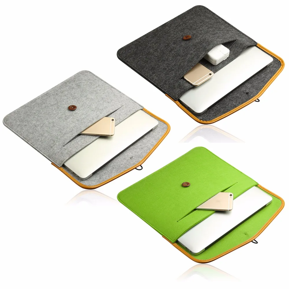 

High Quality Notebook Laptop Wool Felt Sleeve Bag for Macbook Air 11.6" Protective Case Computer Bag Laptop Bag Liner Bag