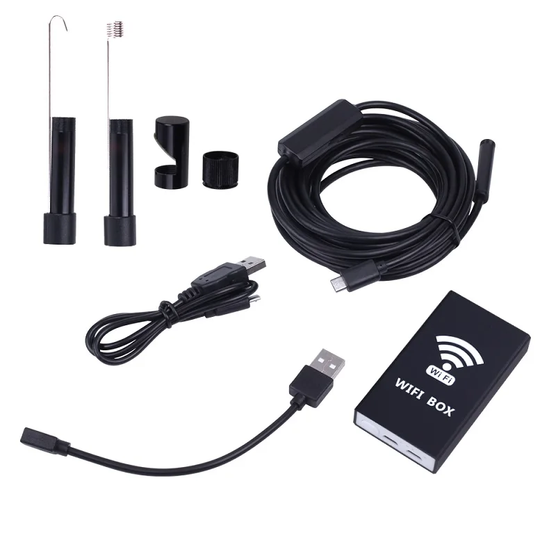 Wi Fi камера эндоскоп 8 мм HD1200P мягкий жесткий кабель водонепроницаемый