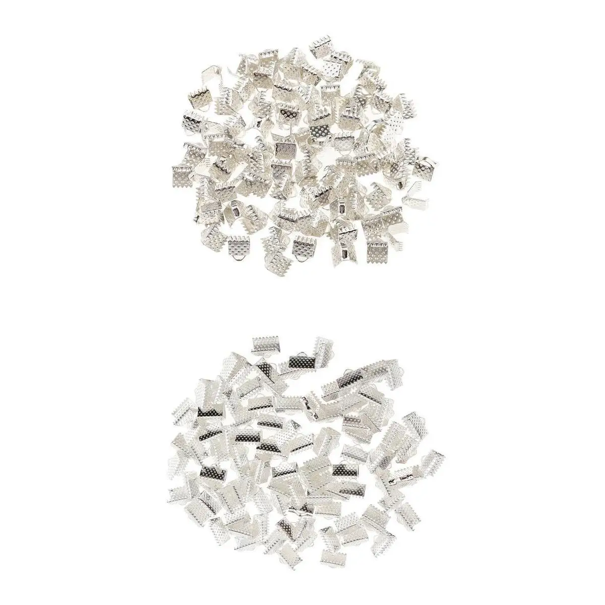 Necklace Ribbon Cord End Crimp Clamps 6mm 10mm Pack Of 200PCS DIY Jewellery