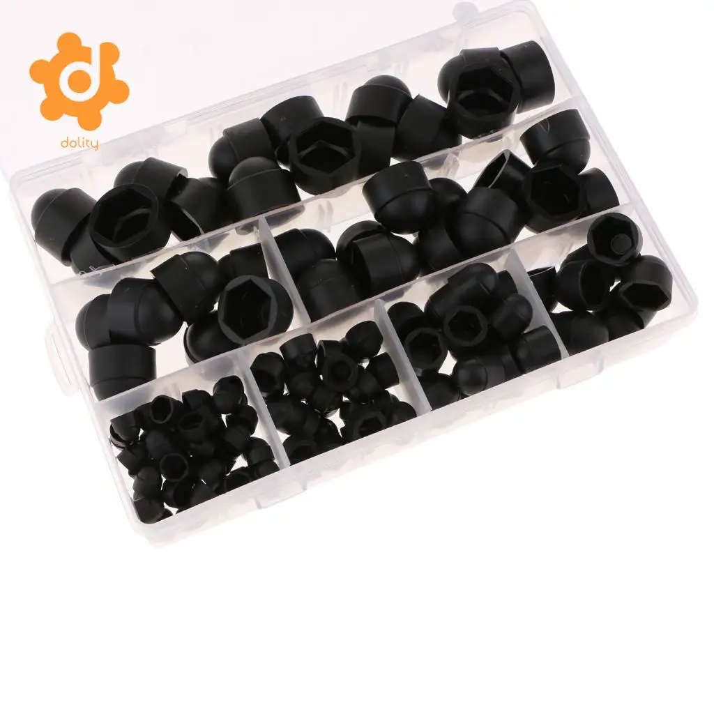 145 Pieces Universal Car Wheel Tyre Nut Cap Bolt Cover M4 M5 M6 M8 M10 M12