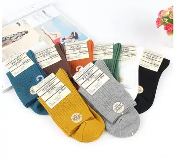 

16 pairs/lot! New Fashion Women Casual Cotton Socks Female Solid Color Simple Girls Harajuku Socks
