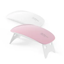 Защита от солнца Мини УФ-лампы для ногтей 6 Вт Мини карманный 30/45S таймер USB Портативный Сушилка для ногтей белый светильник Светодиодный УФ-лампа для лечения шесть УФ-светодиодный гель для ногтей