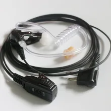 2 шт. Retevis 2Pin Акустическая трубка PTT наушник микрофон Шум снижение скрытоносимая гарнитура для Motorola GP68 GP88 GP300 двухстороннее радио