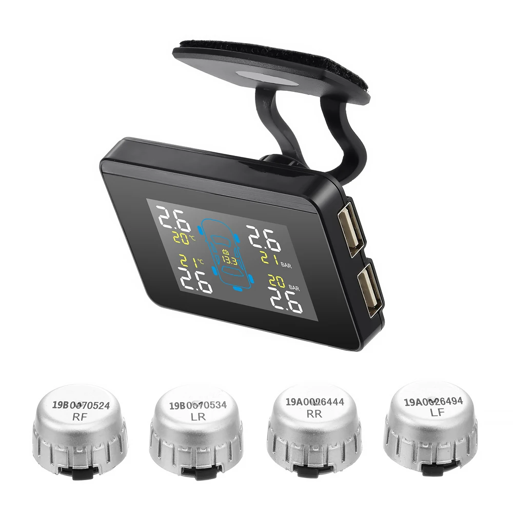 U906 TPMS Автомобильная беспроводная система контроля давления в шинах + 4 колеса