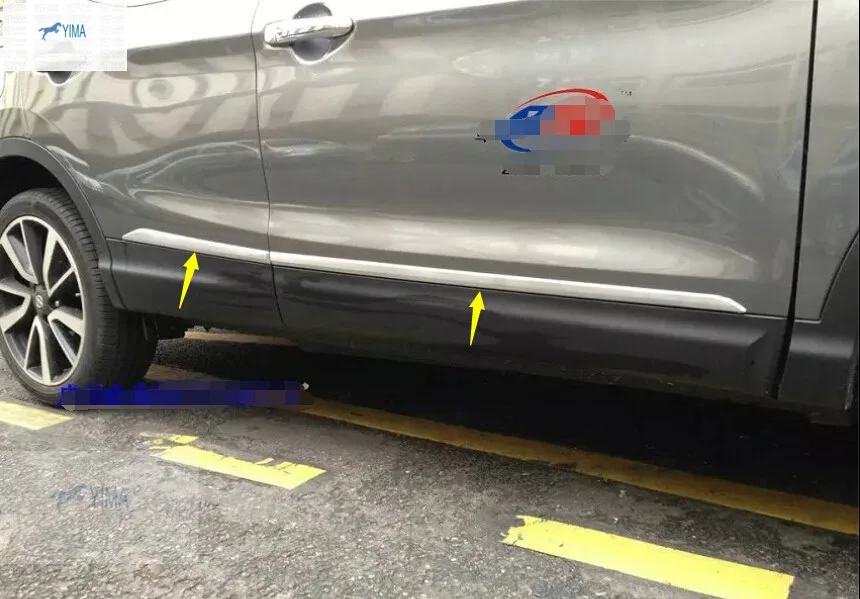 Yimaautotrims внешний комплект для Nissan Qashqai J11 2014 2020 хромированный корпус автомобильной