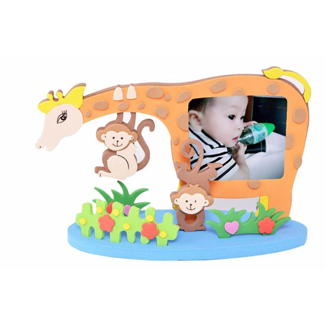 Multicolor Animal Photo Frames Diy Toys Frame Foam Craft Kits Easy Multicolor Animal Photo Frames Diy Toys Frame Foam Craft Kits Easy Crafts Eva Sticky Sticker Kids