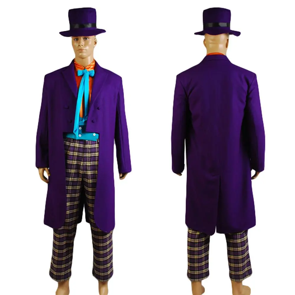 Batman Joker Jack Nicholson Purple Outfits Costume Full Set Uniform ...