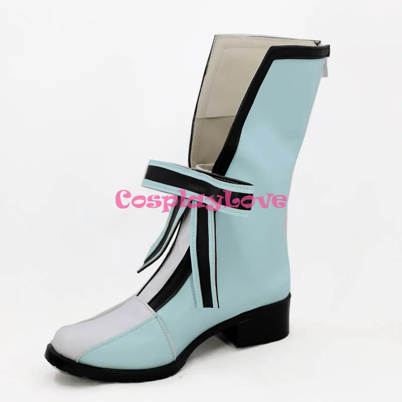 IDOLiSH7 Momo Blue Cosplay Shoes Long Boots Custom Made For Hallowee Christmas CosplayLove (2)