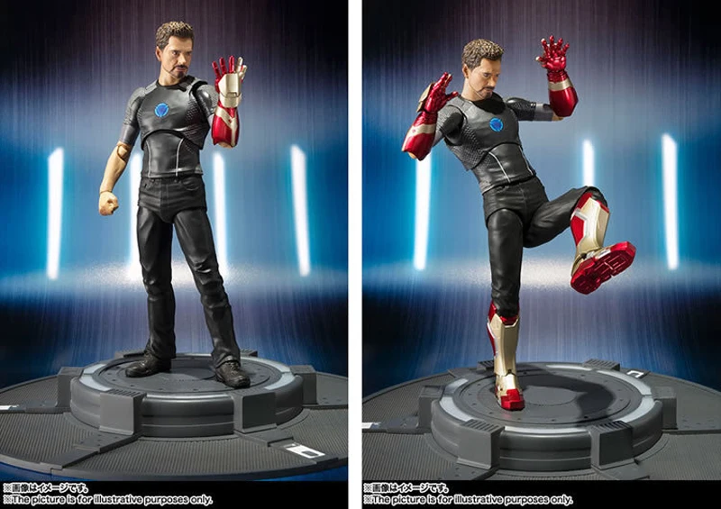 Tony Stark фигурки Marvel Мстители, Железный человек коллекционные игрушки 17 см