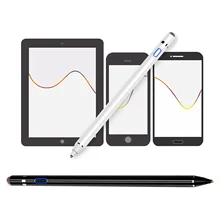 Двойной наконечник USB Перезаряжаемый активный емкостный сенсорный экран Стилус для Apple iPhone iPad huawei samsung смартфонов планшетов