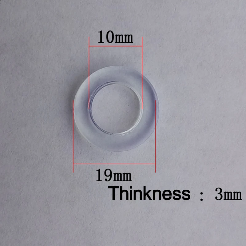 10 шт./лот прозрачный резиновый шланг для душа кольца шайбы для трубы кран 3x10x19 мм
