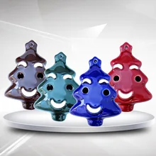 Окарины 6 отверстий мультфильм Рождественская елка фарфор флейта Дети Начинающий музыкальный инструмент