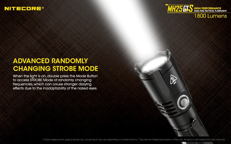 Nitecore MH25GTS 1800 Lumens Tactical Flashlight (13)