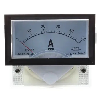 

Instrument 85C17 DC 0-50A AMP Analog Panel Meter Ammeter