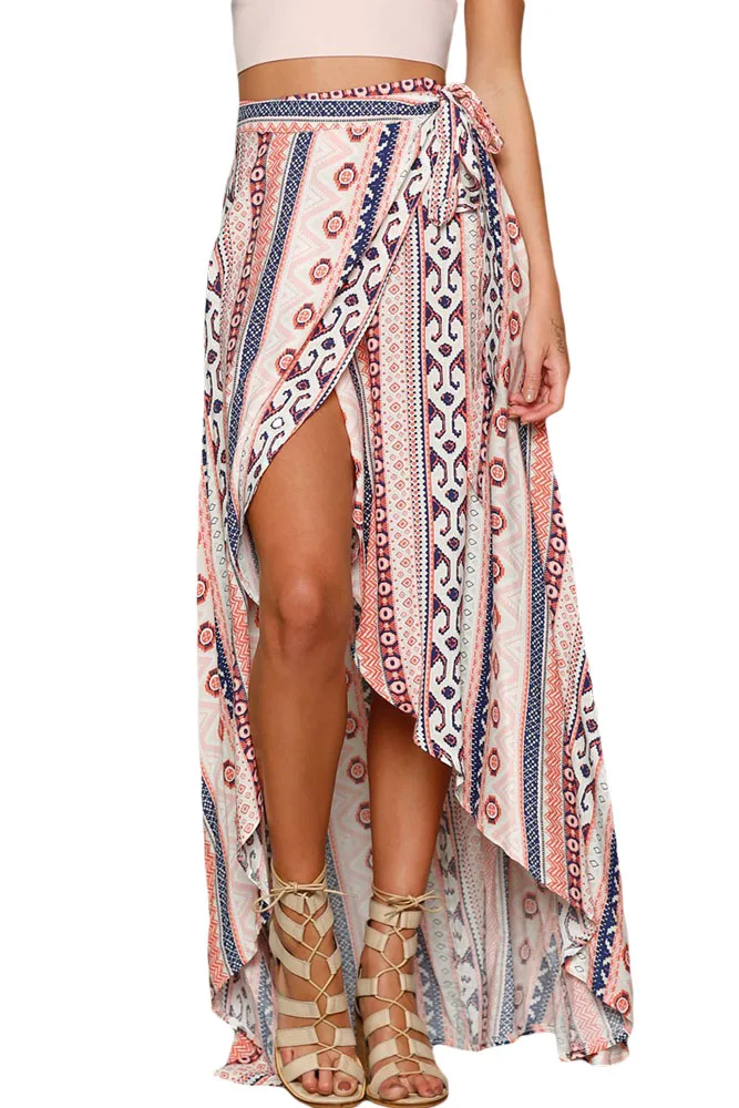 white beach skirt long