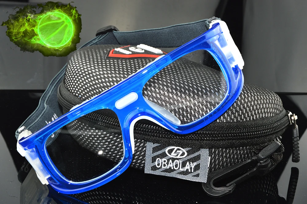 blue frame Outdoor Professional Basketball glasses Football Sport