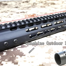 Настоящий алюминиевый ЧПУ ультра-светильник вес nsr 9,0 дюймов keymod рельсовая система поручень рельсовая система