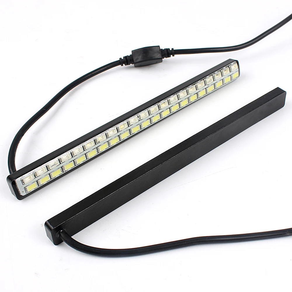 

2Pcs 42 LED Chips DRL Turn Signal Indicator Light White & Amber Car Styling Light Source Car LED Daytime Running Lights
