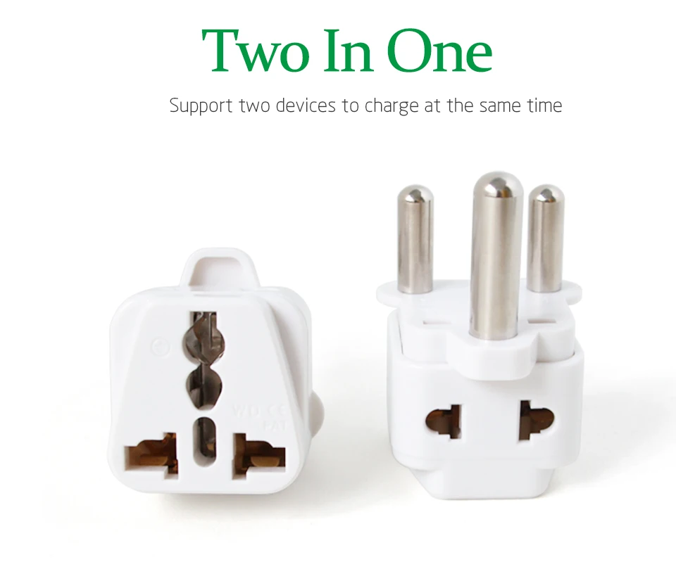 Large South African Conversion Plug Electrical Socket Plugs Two In One Adapter 250V 10A Travel in India Chad Nepal Sri Lanka (6)