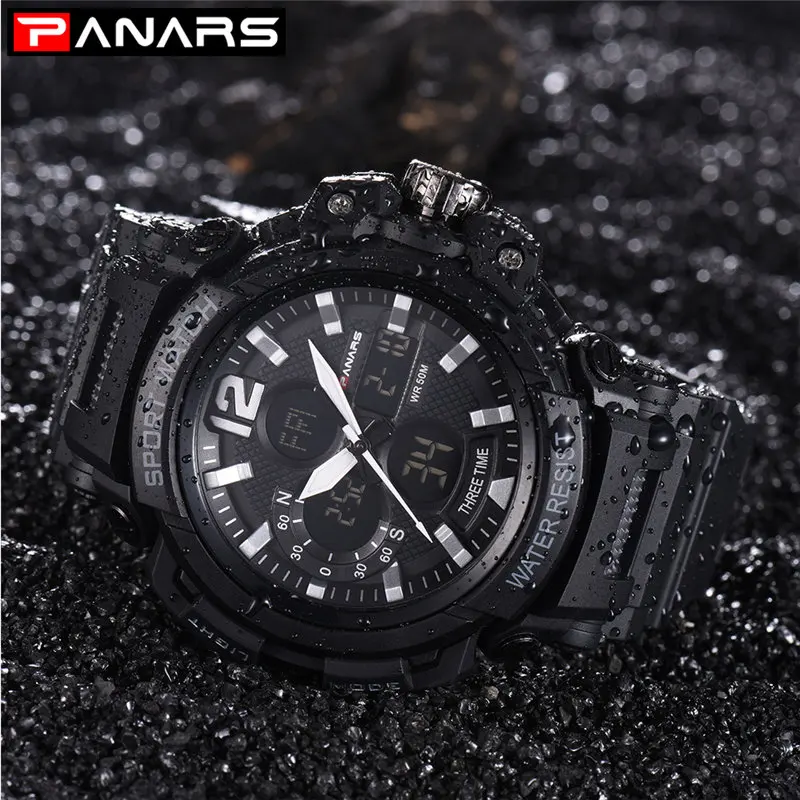 

New Sports Watches Men Shock Waterproof Digital Watches Male Clock LED Electronic Wristwatches xfcs Outdoor Running uhren herren