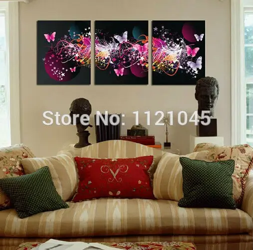 

Home Decor DIY diamond painting 3sets kit Inlaid painting fashion cross stitch wall decoration new arrive dream Butterfly AD178