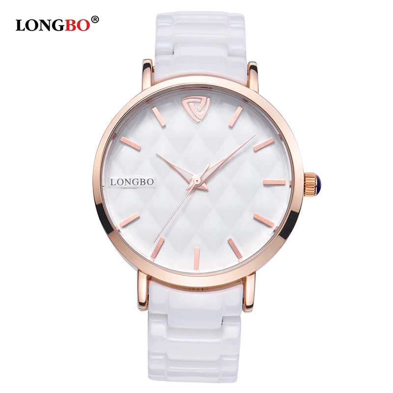 

LONGBO 2017 Hot Sale Women Watches Luxury Waterproof Ceramic Quartz Watch Ladies relojes mujer Wristwatch Gifts Female 80050